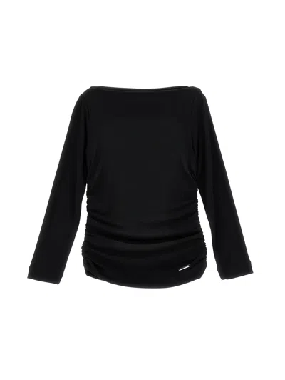 MONNALISA MONNALISA  DRAPED VISCOSE T-SHIRT