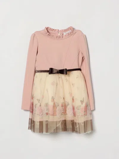 Monnalisa Dress Kids Color Pink In Multi