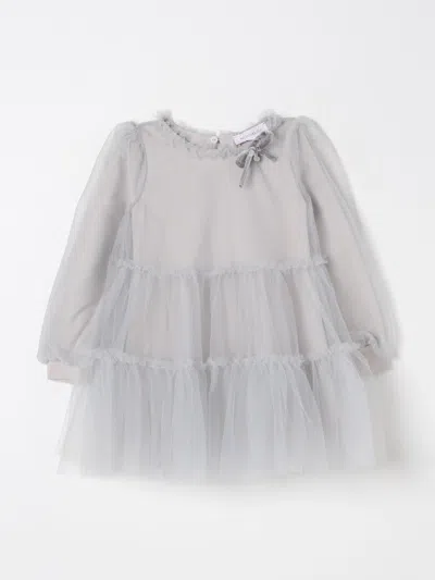 Monnalisa Dress  Kids Color Grey In Grau