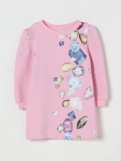 Monnalisa Dress  Kids Color Pink In White
