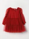 MONNALISA DRESS MONNALISA KIDS COLOR RED,F92348014