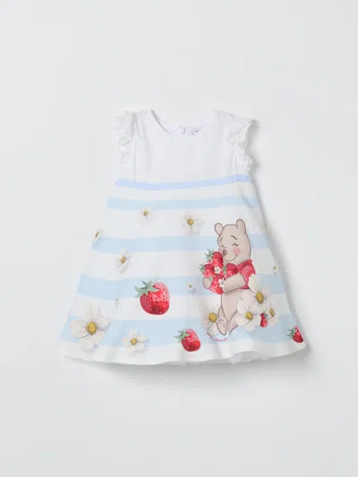 Monnalisa Dress  Kids Color White In Multi