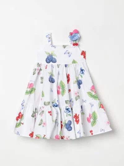 Monnalisa Kids' Kleid  Kinder Farbe Weiss