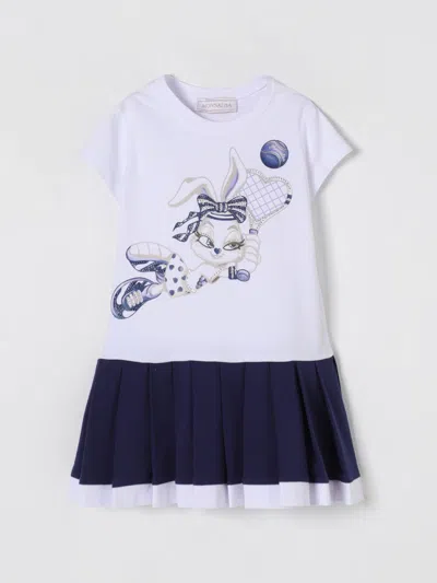 MONNALISA DRESS MONNALISA KIDS COLOR WHITE,G65816001