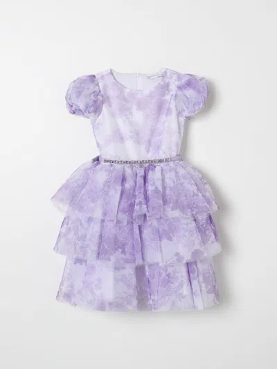 MONNALISA DRESS MONNALISA KIDS COLOR YELLOW CREAM,F32046090