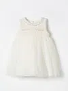 Monnalisa Dress  Kids Color Yellow Cream In Yellow Cream