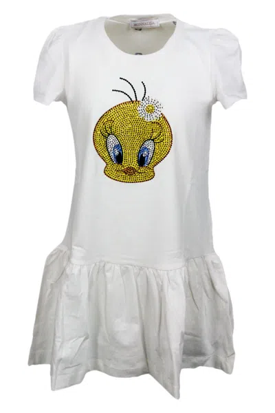 Monnalisa Kids' Dress In White