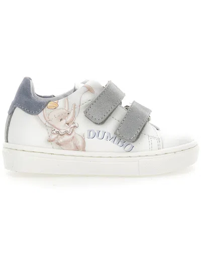 Monnalisa Kids'   Dumbo Sneakers In Cream + Grey