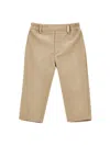 Monnalisa Elastic Waist Trousers In Neutral