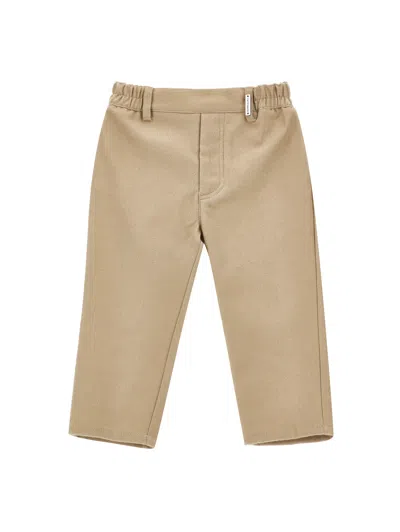 Monnalisa Kids'   Elastic Waist Trousers In Neutral