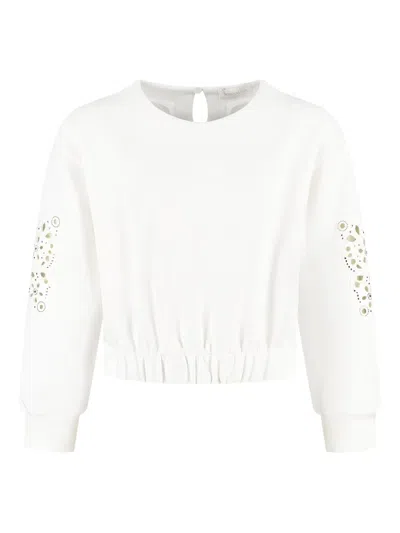 Monnalisa Kids' Elasticated-hem Sweatshirt