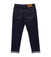 Monnalisa Elasticated Jeans In Navy
