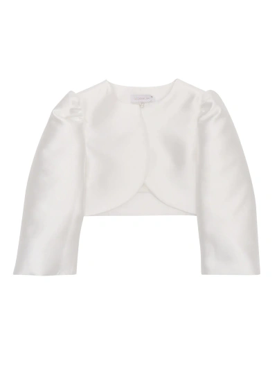Monnalisa Kids' Elegant Girls Jacket In White