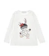 Monnalisa Graphic-print Long-sleeve T-shirt In White