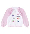Monnalisa Verzierte Collegejacke Aus Einem Baumwollgemisch In Multicolor