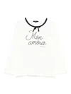 Monnalisa Embellished Long-sleeve Top In White