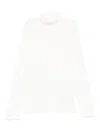 Monnalisa Embellished Turtleneck Sweatshirt In White