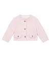 Monnalisa Embellished Tweed Jacket In Cipolla
