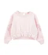Monnalisa Schickes Besticktes Sweatshirt In Pink