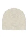 Monnalisa Extra-fine Merino Wool Hat In Cream