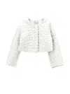 Monnalisa Extra Light Quilted Jacket In Cream