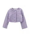 Monnalisa Extra Light Quilted Jacket In Wisteria