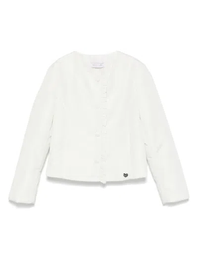 Monnalisa Kids' Extralight Basic Tessuto Tessuto Tecnico In White