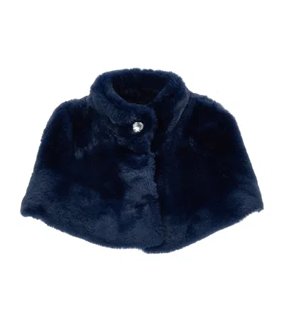 MONNALISA FAUX FUR CAPE 