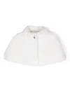 Monnalisa Faux-fur Short Cape In White