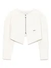 Monnalisa Faux-leather Jacket In White