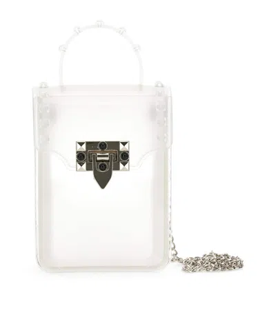 Monnalisa Kids' Faux Patent Leather Top-handle Bag