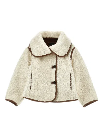 MONNALISA FAUX-SHEARLING JACKET