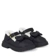 Monnalisa Bow-embellished Loafers In Black