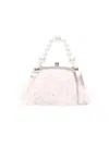 Monnalisa Feather-detailing Clutch Bag In Pink