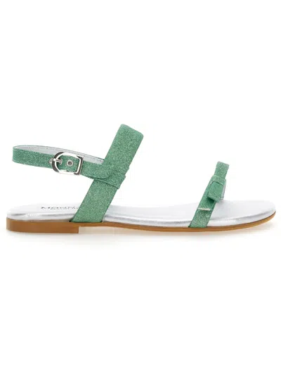 Monnalisa Kids'   Fine Glitter Sandals In Cedar Glitter