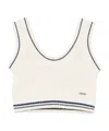 Monnalisa Fine-knit Vest In White