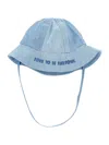 Monnalisa Cotton Fisherman Hat In Stone Bleach