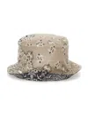 Monnalisa Fisherman Model Cotton Hat In Beige