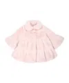 Monnalisa Flared Faux-fur Coat In Pink