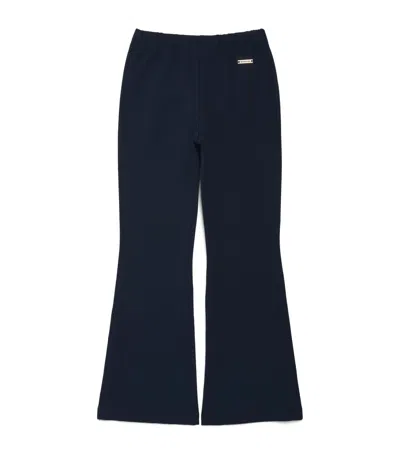 Monnalisa Kids'  Flared Milano Sweatpants In Blue