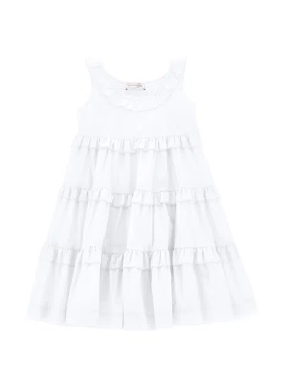 Monnalisa Babies'   Flared Muslin Dress In White