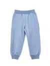 Monnalisa Fleece Joggers In Light Blue