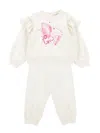 Monnalisa Fleece Set In Cream