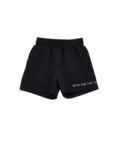 Monnalisa Kids'   Fleece Shorts In Black