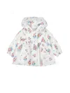 Monnalisa Floral And Butterfly Jacket In Multi