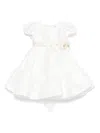 Monnalisa Floral-appliqué Dress In White