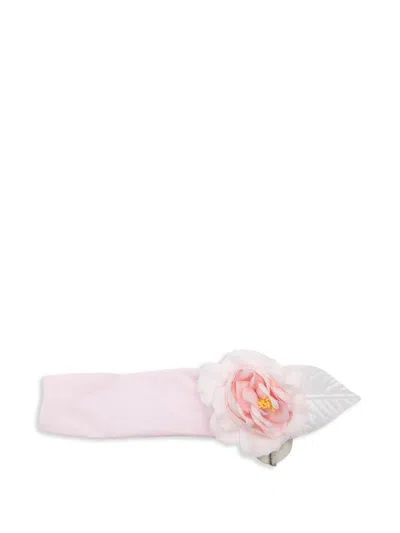 Monnalisa Babies' Floral-appliqué Headband In Pink