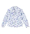 Monnalisa Floral Cotton Shirt In Multi