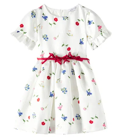 Monnalisa Kids' Floral Dress In Multicoloured