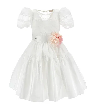 Monnalisa Kids' Floral Embellished Ceremony Dress